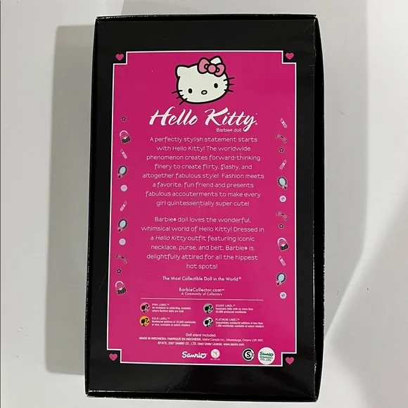 NIB Hello Kitty Barbie Collector 1st in Series 2007 - Picture 11 of 16